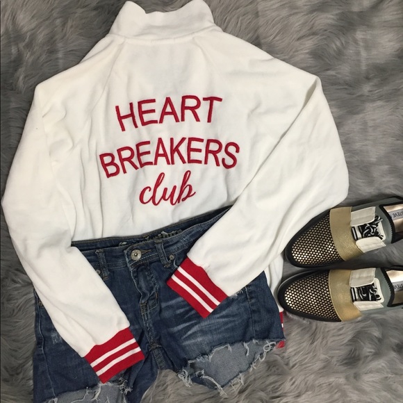 Forever 21 Tops - Forever 21 Heartbreakers club velour jacket